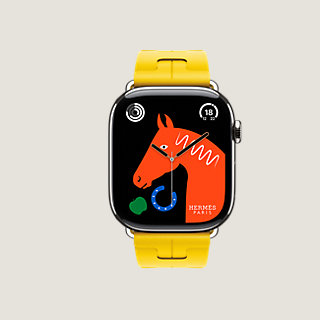 1676 Apple Watch エルメス　ブラック　ディプロイアント　バックル Series 10 ケース & Apple Watch Hermès シンプルトゥール
